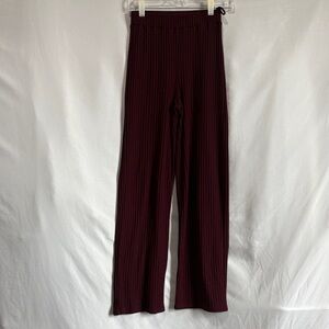Vero Moda Burgundy Straight Leg Pants